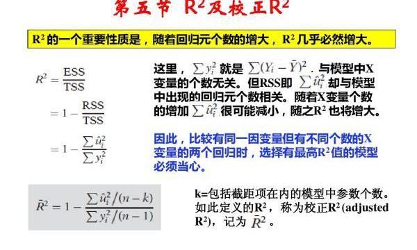 Adjusted R-squared系数的大小表示什么 adjusted