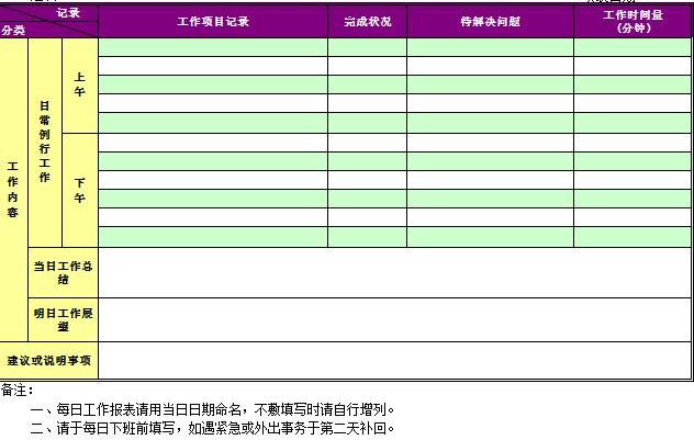工作日志表格模板软件介绍，工作日志表格模板
