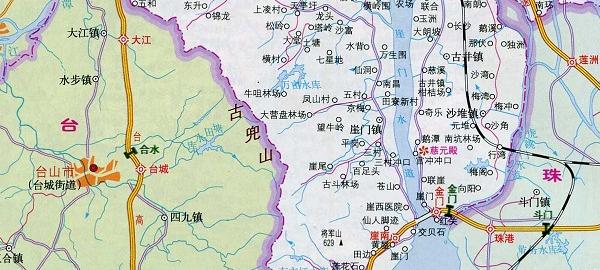 广东江门地图全图软件介绍，广东江门地图全图