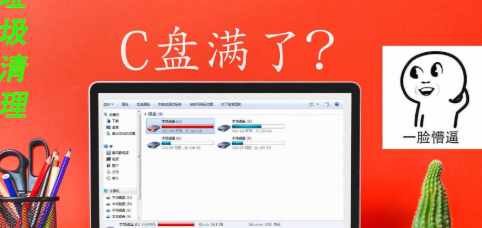 c盘红色爆满怎么深度处理 c盘爆满怎么处理