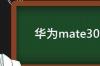 华为mate30上市时间和价格 华为mate30什么时候上市