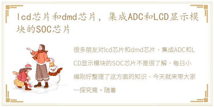 lcd芯片和dmd芯片，集成ADC和LCD显示模块的SOC芯片