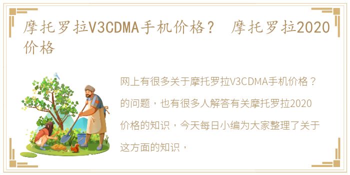 摩托罗拉V3CDMA手机价格？ 摩托罗拉2020价格