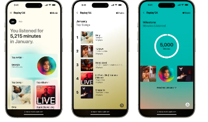 苹果Music推出年度重播功能的每月版本