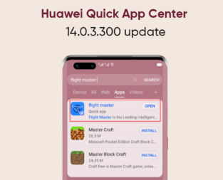 华为快应用中心收到14.0.3.300更新