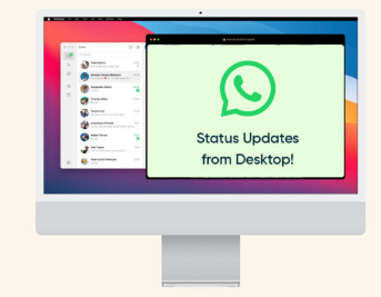 WhatsApp很快将允许你从桌面应用程序版本分享状态更新