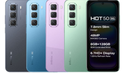 Infinix Hot 50 5G智能手机推出起价9999卢比