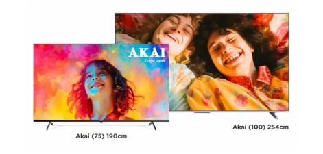 AKAI 75英寸和100英寸4KQLED电视搭载杜比视界杜比全景声推出